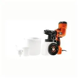 Black And Decker Pistola A Spruzzo Senza Base Terra Per Pitture Murali HVLP200C-IT - immagine 1