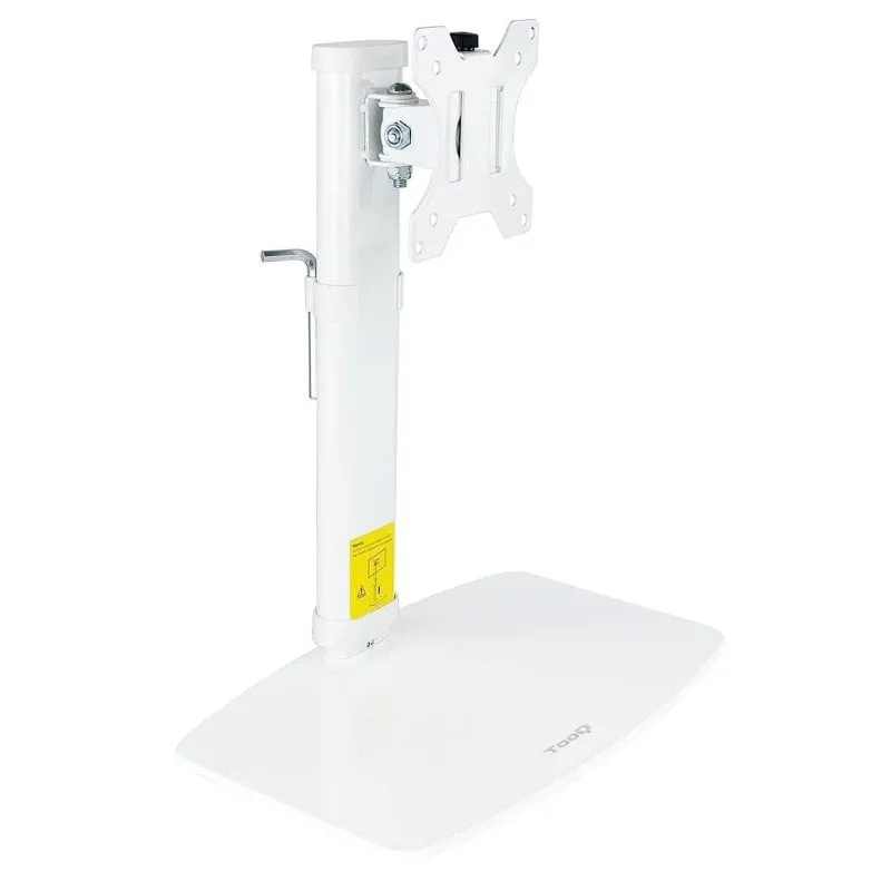 TooQ DB4032TNR-W Supporto da tavolo girevole/inclinabile per monitor 17"-27" VESA 100x100 Max 6Kg - immagine 1