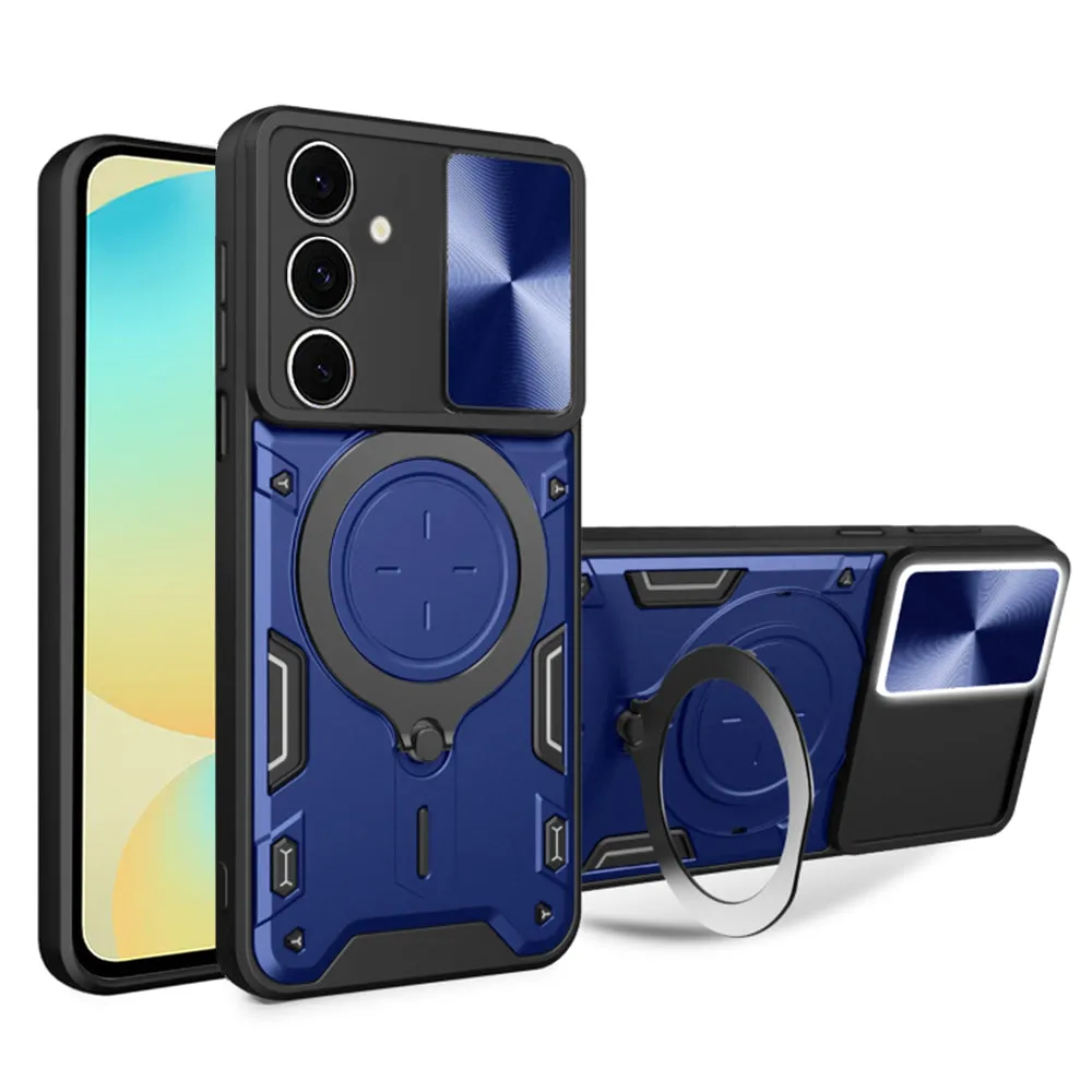 Custodia per Samsung Galaxy S24 FE S721, Techsuit, CamGuard Pro, Blu - immagine 1