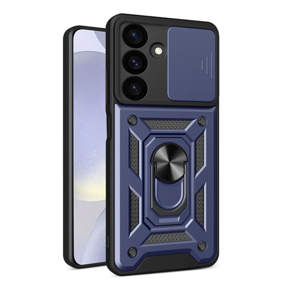 Custodia per Samsung Galaxy S24 FE S721, Techsuit, CamShield, Blu - immagine 1