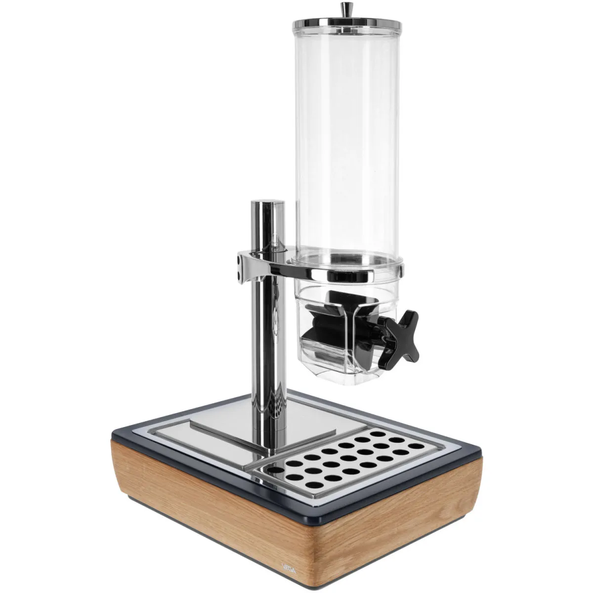 VEGA Dispenser cereali Montana singolo, GN 1/2, 4l; GN 1/2, 36.5x30.5x64.7 cm (LxLxH); quercia/trasparente/acciaio inox; rettangolare - immagine 1