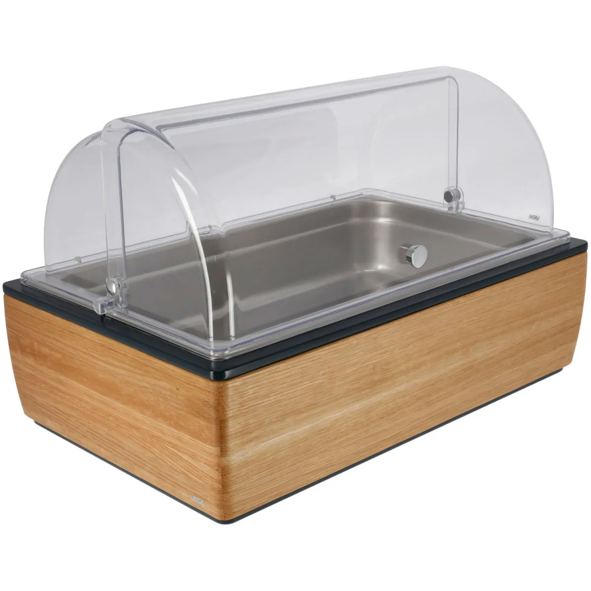VEGA Vetrina Montana alta, 10 cm, GN 1/1, in acciaio; GN 1/1, 55.4x35.2x29.9 cm (LxLxH); quercia/trasparente/acciaio inox; rettangolare - immagine 1