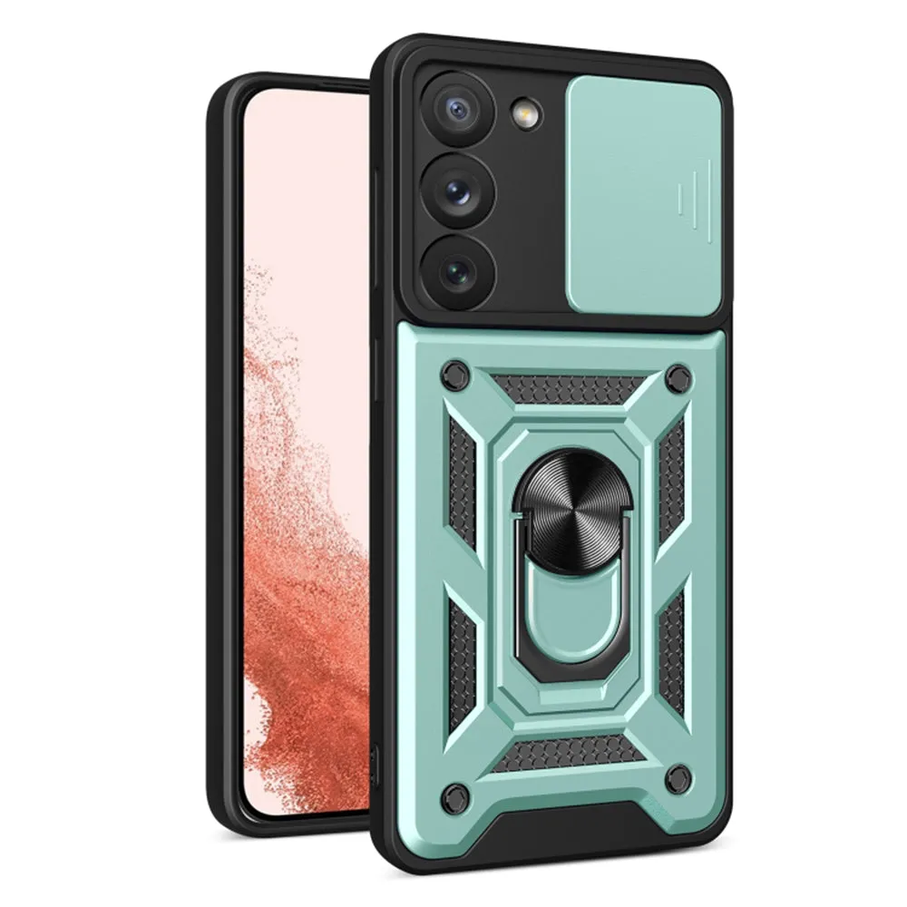 Custodia per Samsung Galaxy S23+ S916, Techsuit, CamShield, Verde - immagine 1