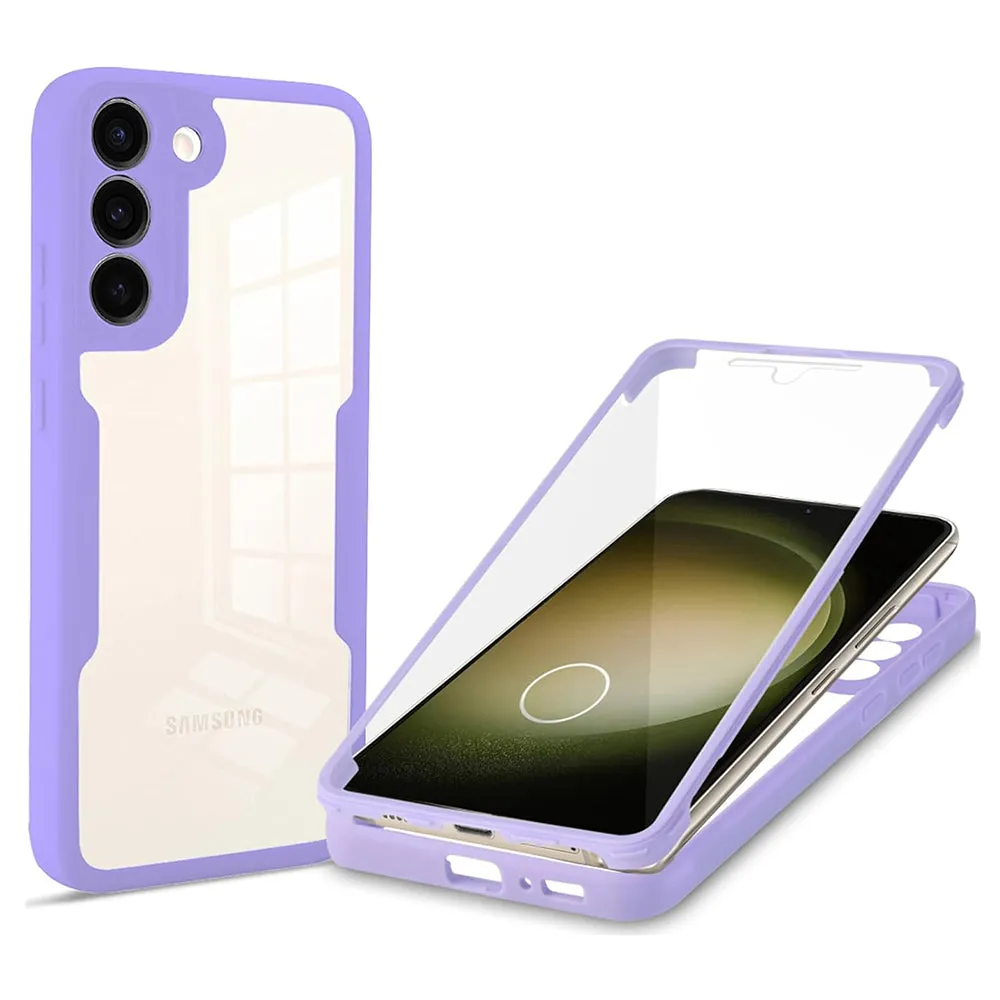 Custodia per Samsung Galaxy S23+ S916, Techsuit, ColorVerse 360, Viola - immagine 1