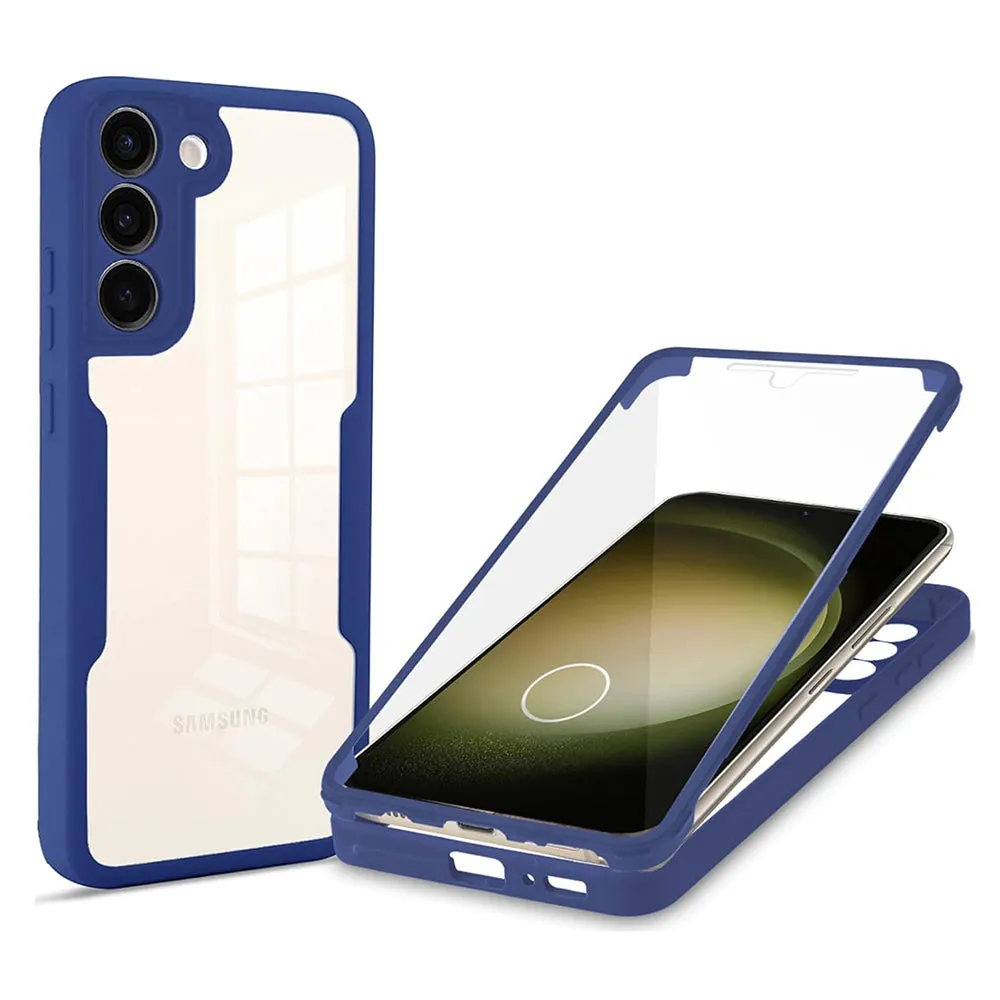 Custodia per Samsung Galaxy S23+ S916, Techsuit, ColorVerse 360, Blu - immagine 1