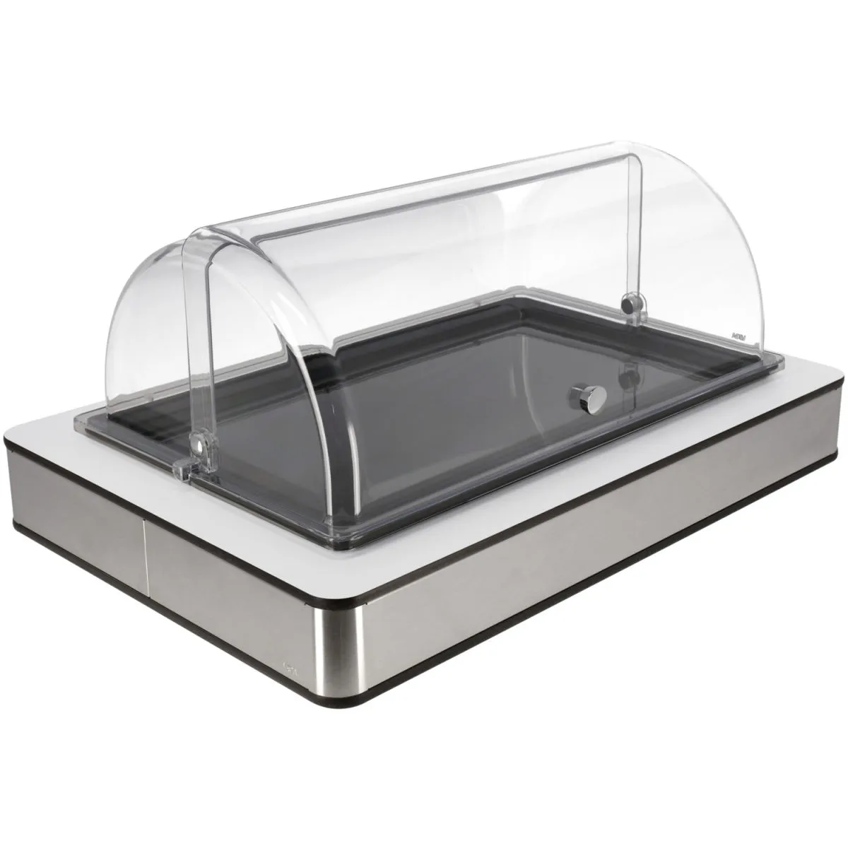 VEGA Vetrina Fundale media, GN 1/1, in melamina; GN 1/1, 63x42.5x27.4 cm (LxLxH); acciaio inox/bianco/nero/trasparente; rettangolare - immagine 1