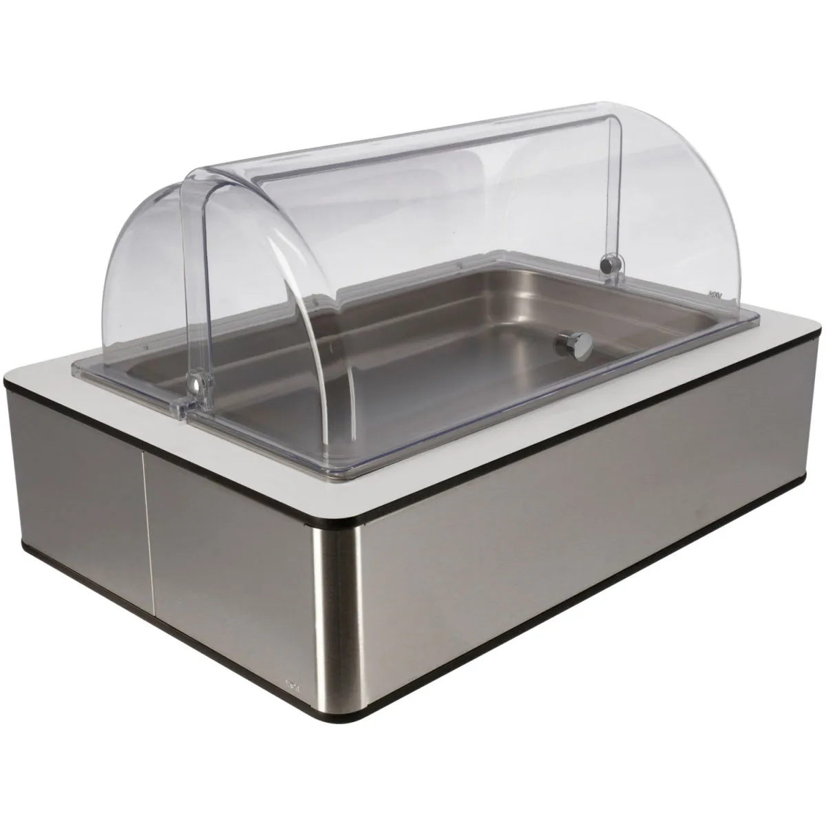 VEGA Vetrina Fundale alta, 6,5 cm, GN 1/1, in acciaio; GN 1/1, 63x42.5x33.9 cm (LxLxH); acciaio inox/bianco/trasparente; rettangolare - immagine 1