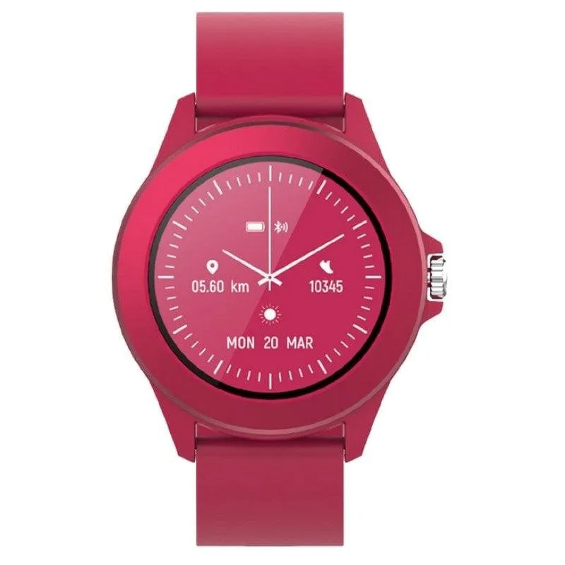 Forever Colorum CW-300 Bluetooth 43mm IPS Magenta S/M Resistenza Acqua IP68 Cardiofrequenzimetro Sonno - immagine 1