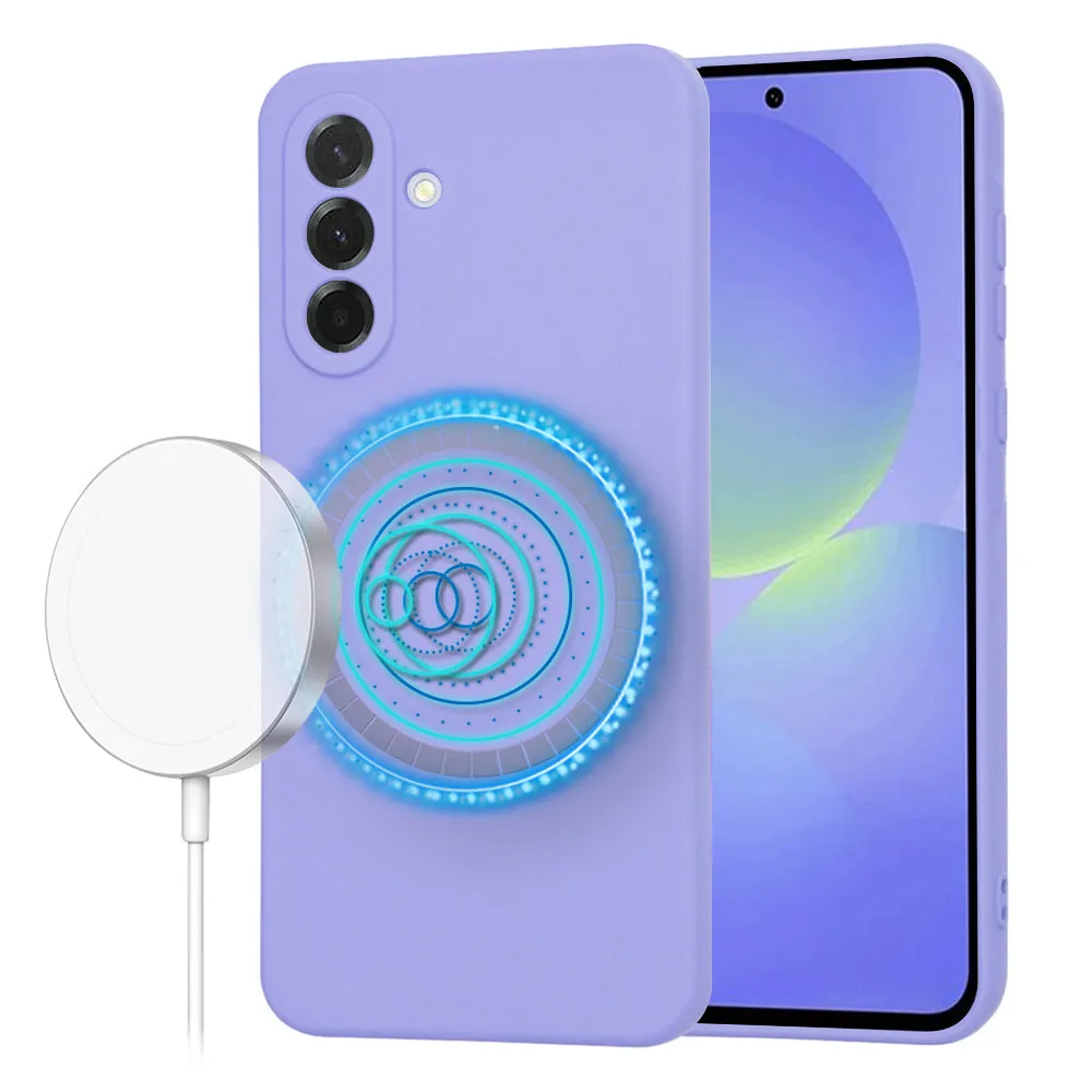 Custodia MagSafe per Samsung Galaxy A36 A366, Techsuit, SoftFlex, Viola Chiaro - immagine 1