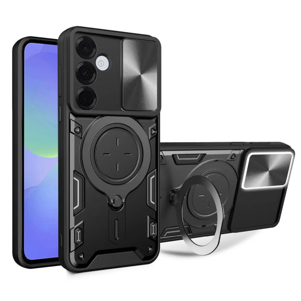 Custodia per Samsung Galaxy A36 A366, Techsuit, CamGuard Pro, Nera - immagine 1