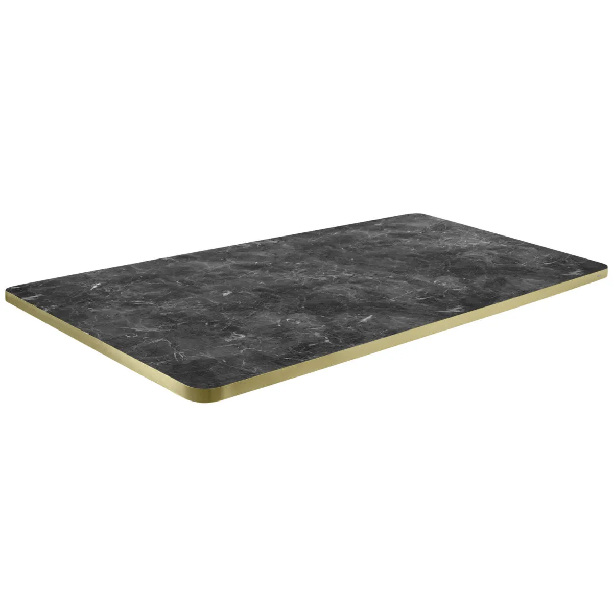 VEGA Piano per tavolo Marvani rettangolare; 120x80x2.5 cm (LxLxH); oro/nero/marmorizzato; rettangolare - immagine 1