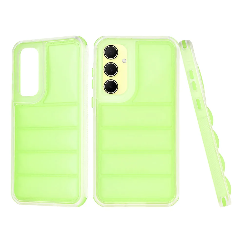 Custodia per Samsung Galaxy A35 5G A356, Techsuit, Wave Shield, Verde - immagine 1