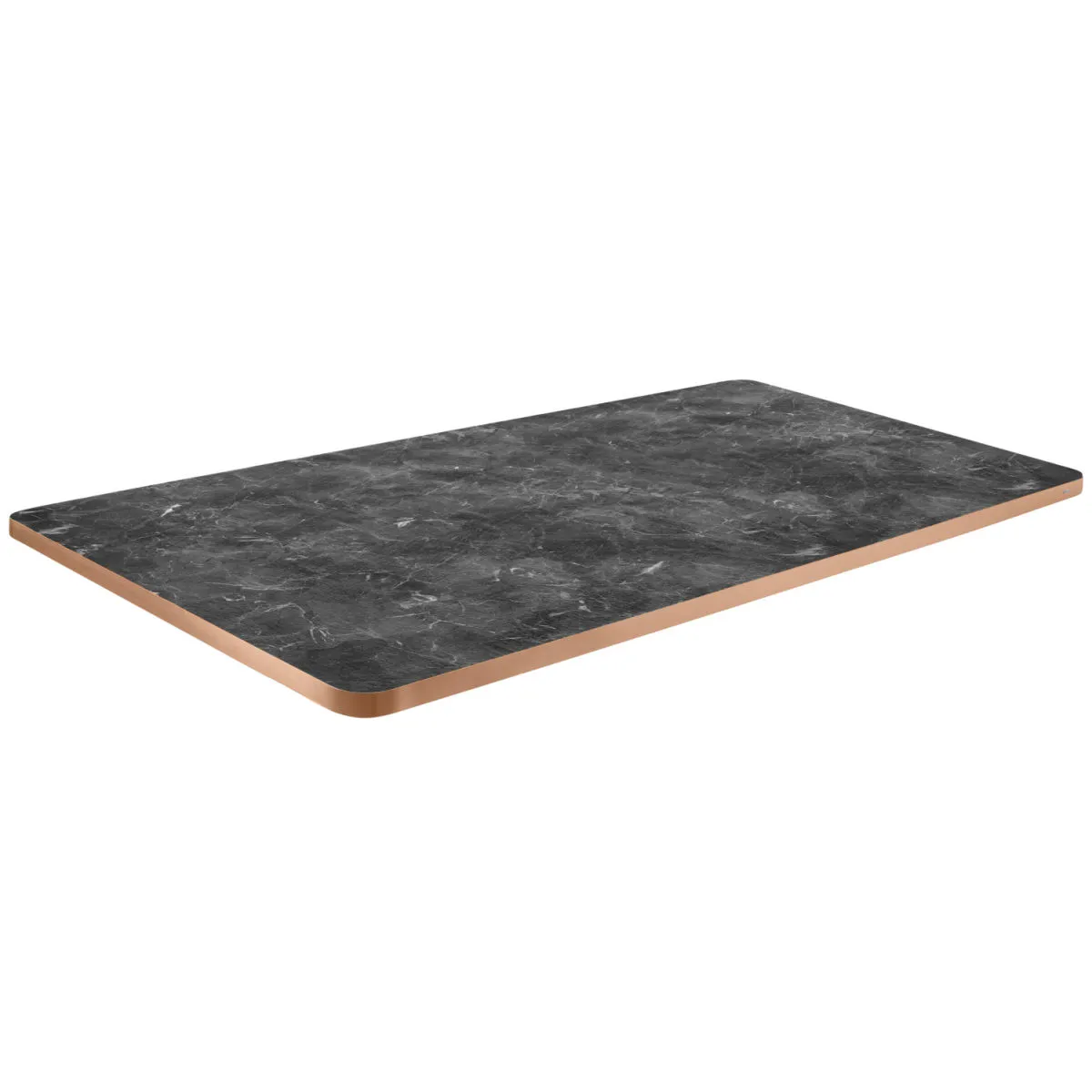 VEGA Piano per tavolo Marvani rettangolare; 120x80x2.5 cm (LxLxH); rame/nero/marmorizzato; rettangolare - immagine 1