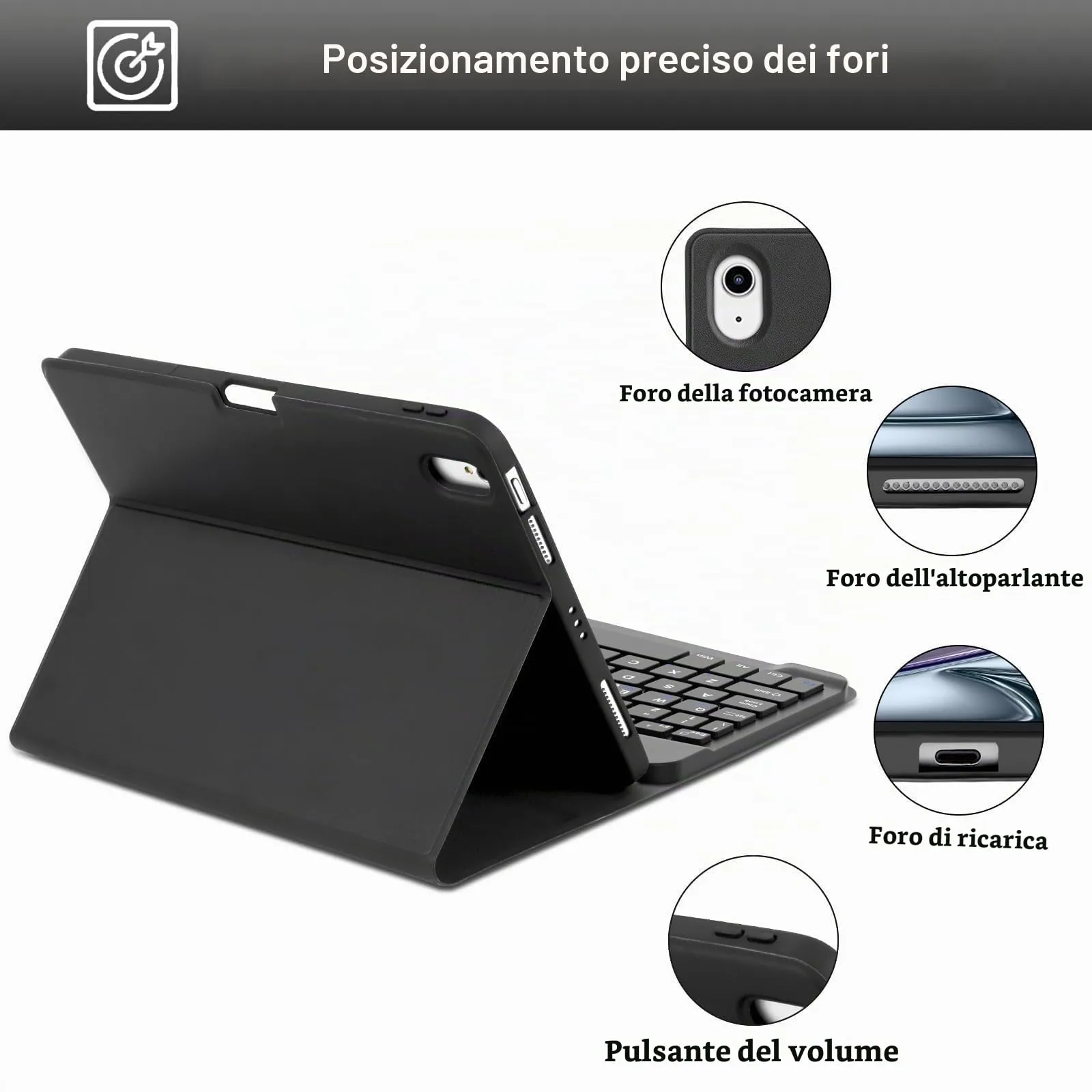 Cover Tastiera per iPad Air 11 M4 2026/M3 2025/M2 2024 11 Pollici - immagine 7