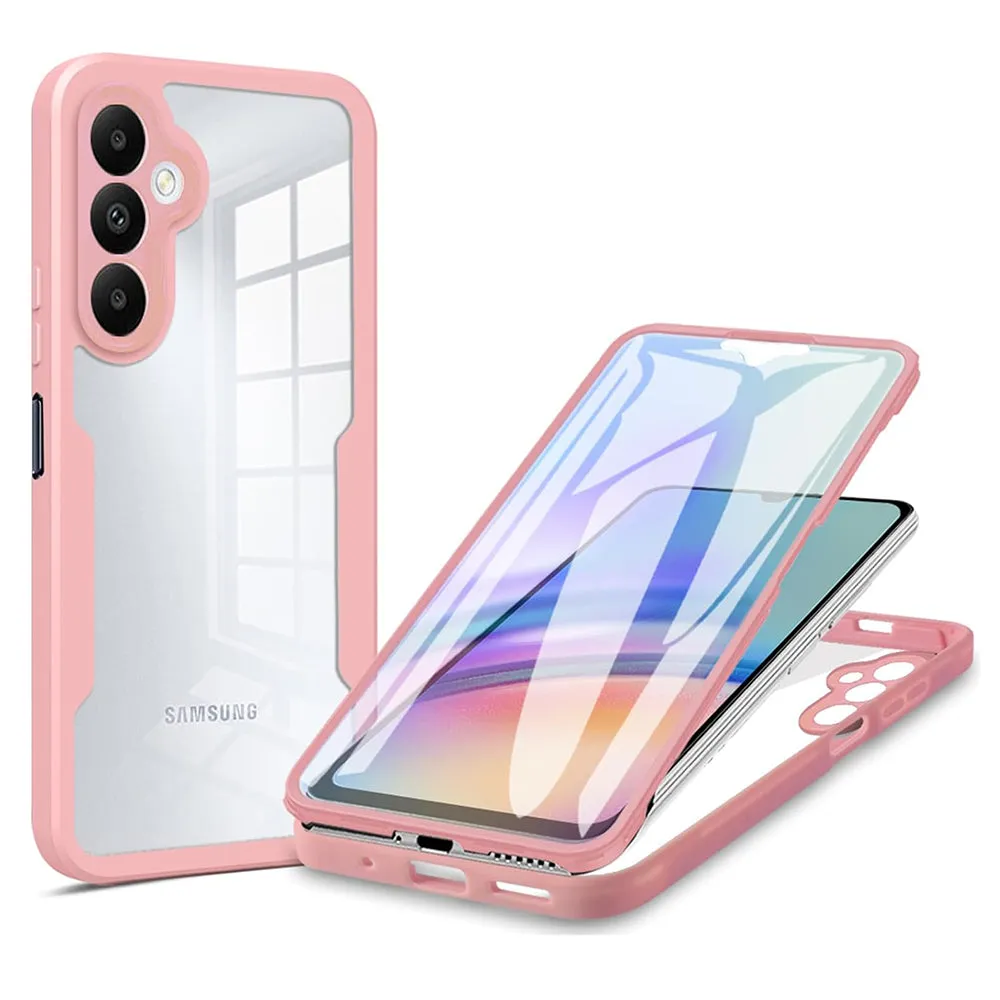Custodia per Samsung Galaxy A34 A346, Techsuit, ColorVerse 360, Rosa - immagine 1