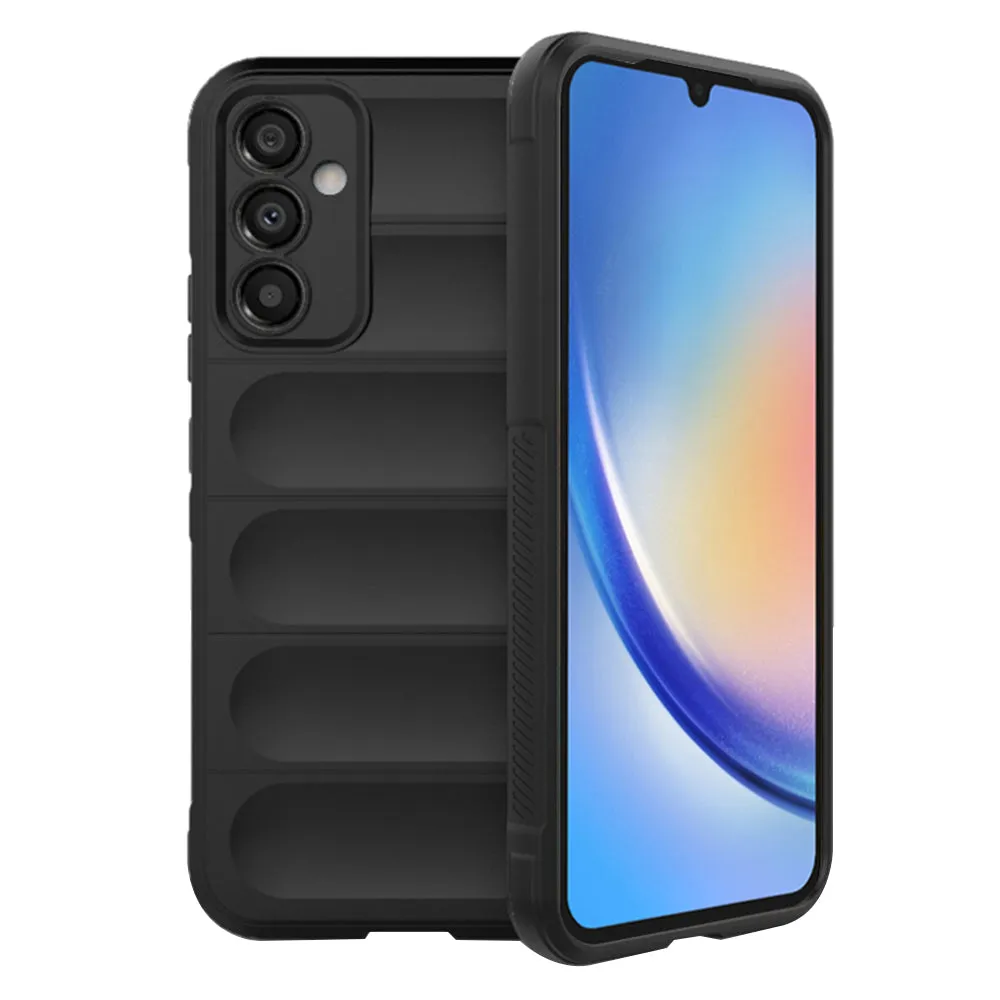 Custodia per Samsung Galaxy A34 A346, Techsuit, Magic Shield, Nera - immagine 1