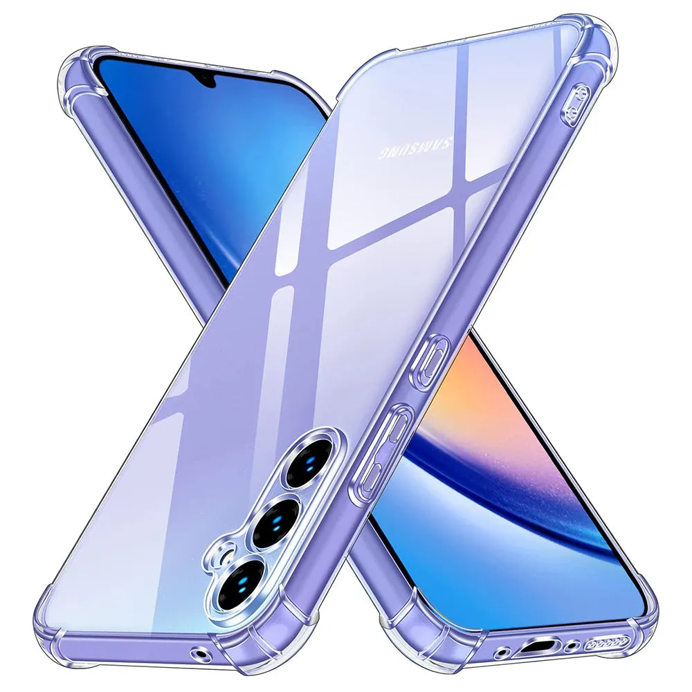 Custodia per Samsung Galaxy A34 A346, Techsuit, Shockproof Clear, Trasparente - immagine 1