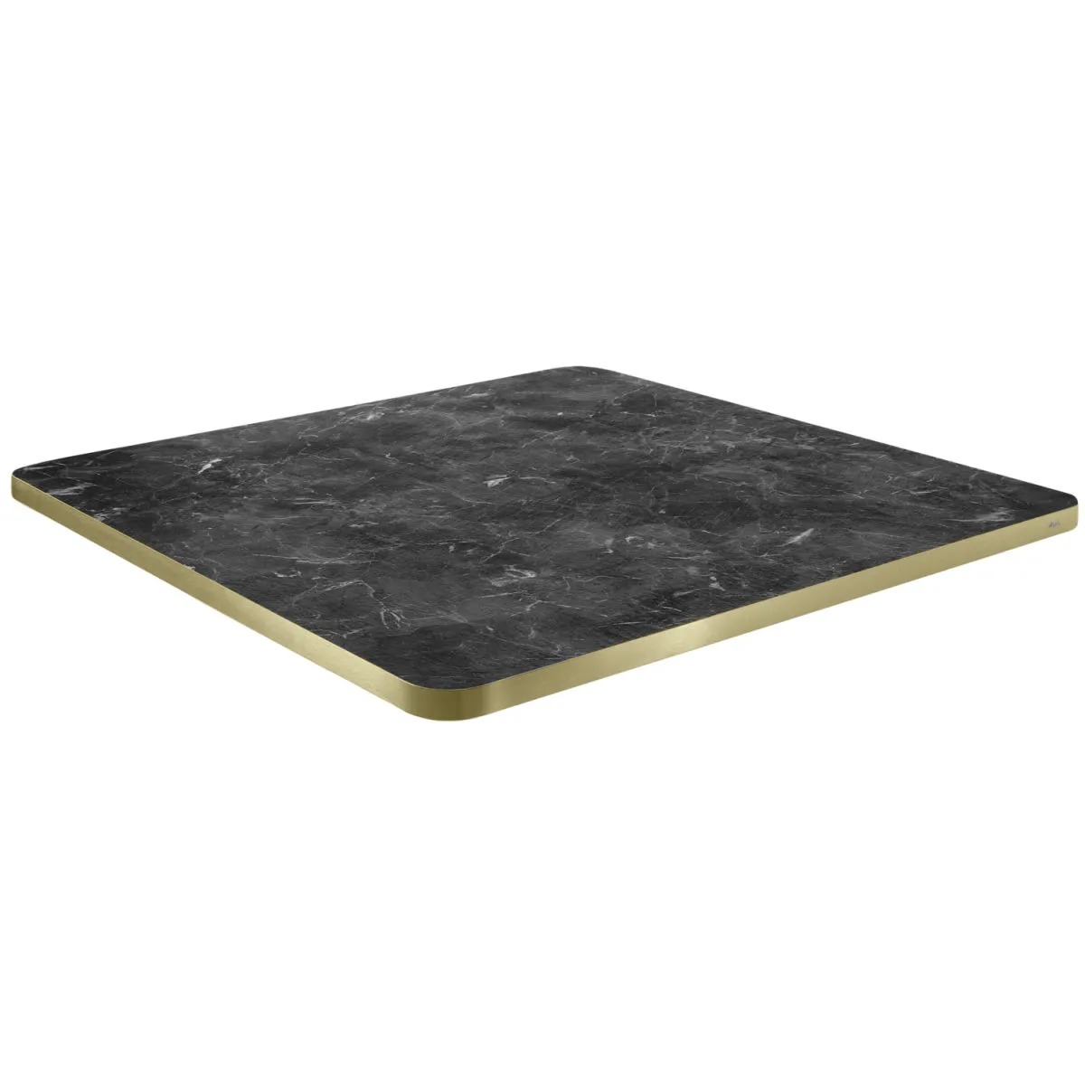 VEGA Piano per tavolo Marvani quadrato; 68x68x2.5 cm (LxLxH); oro/nero/marmorizzato; quadrata - immagine 1