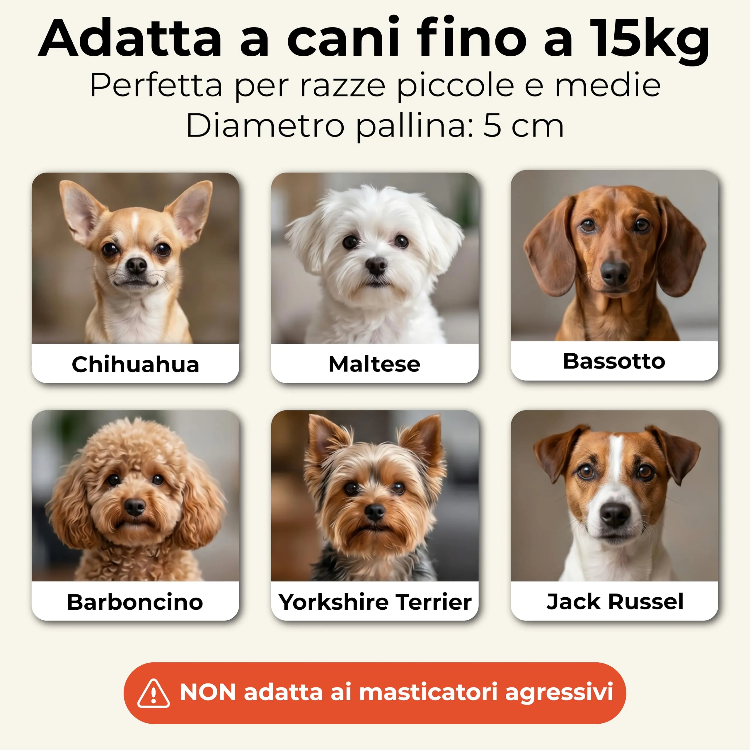 musapet GIOCHI INTERATTIVI PER CANI – Pallina per Cani a Movimento Automatico con LED, Ricaricabile USB-C – Gioco Anti-Noia per Cani fino a 15 kg (NON per Masticatori Forti) - immagine 3