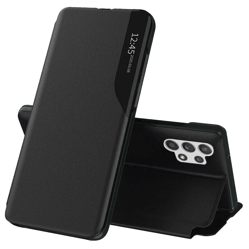 Custodia per Samsung Galaxy A32 A325, Techsuit, eFold, Nera - immagine 1