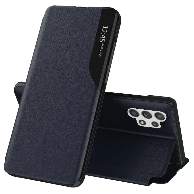 Custodia per Samsung Galaxy A32 A325, Techsuit, eFold, Blu Scuro - immagine 1