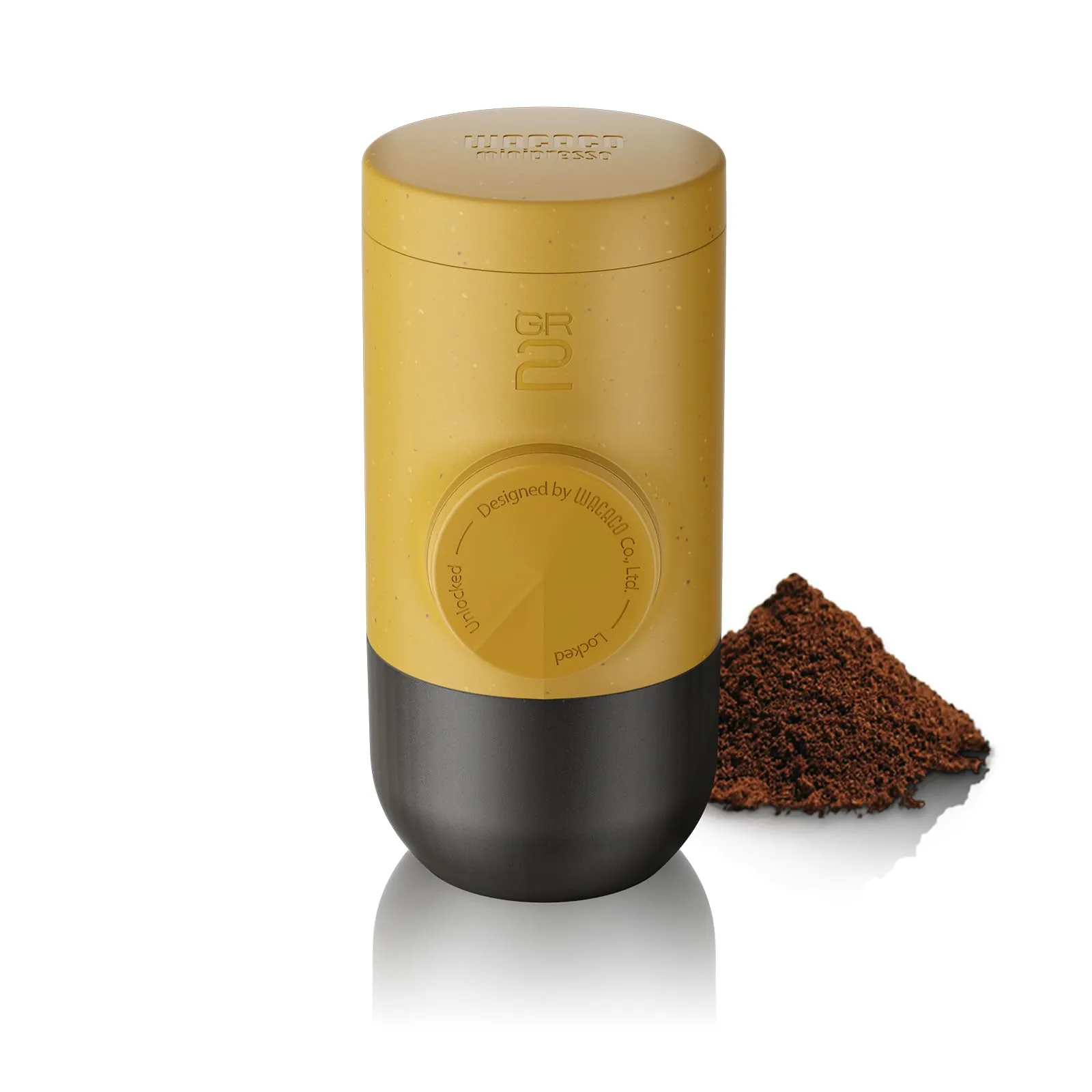 WACACO Minipresso GR2 Macchina caffe, A azionamento manuale, Golden Ochre - immagine 1