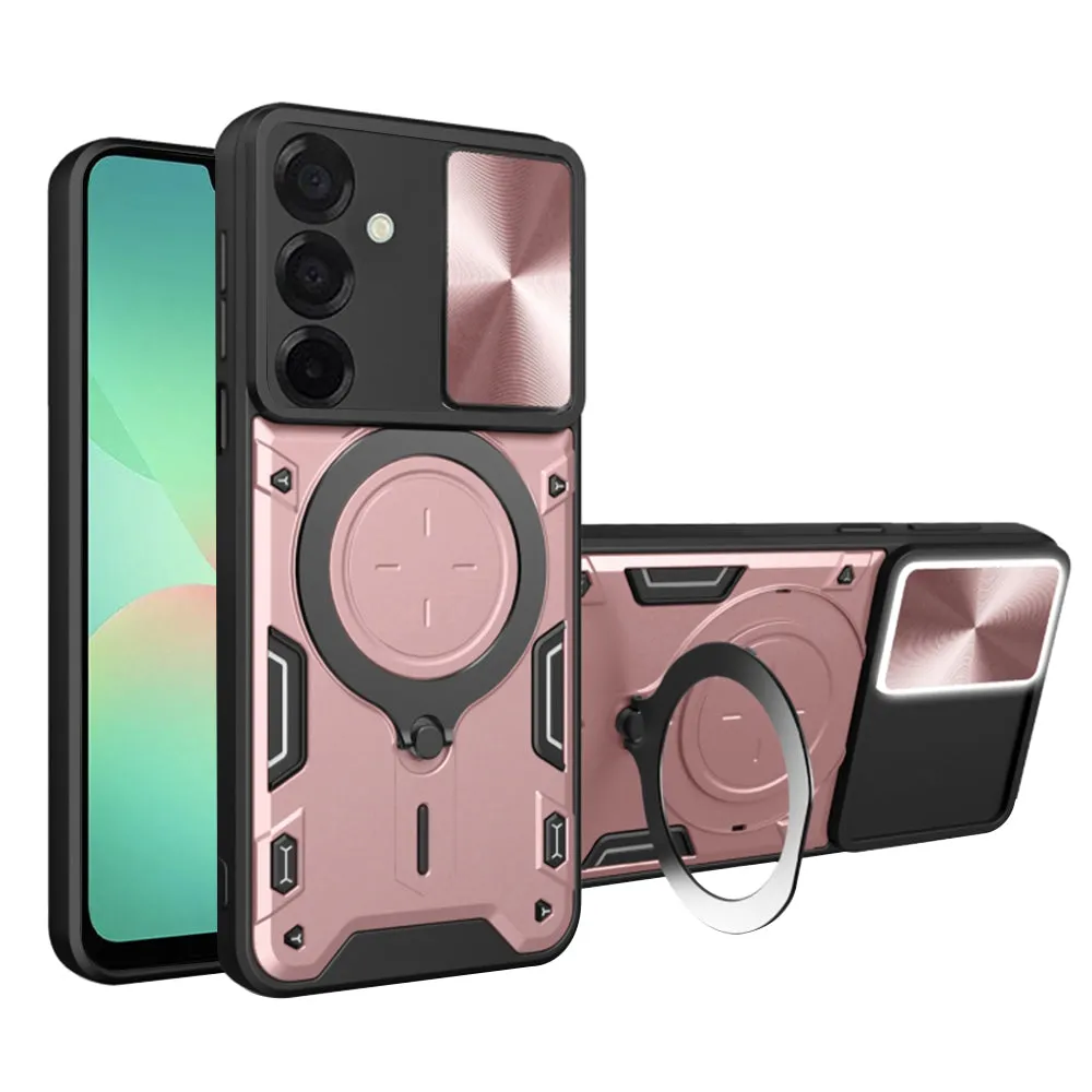 Custodia per Samsung Galaxy A26 A266, Techsuit, CamGuard Pro, Rosa Dorato - immagine 1