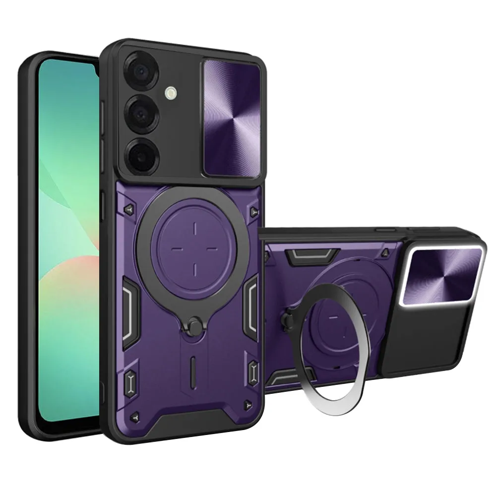 Custodia per Samsung Galaxy A26 A266, Techsuit, CamGuard Pro, Viola - immagine 1