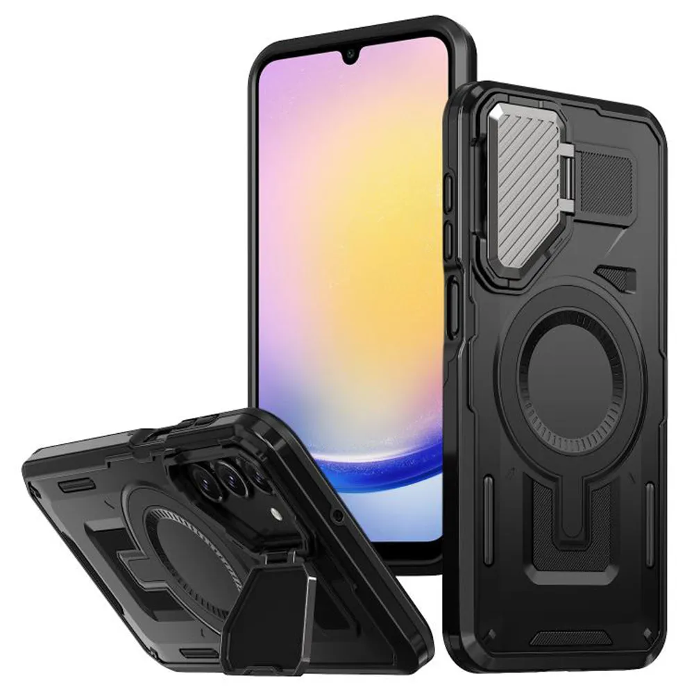 Custodia MagSafe per Samsung Galaxy A25 A256, Techsuit, CamVault, Nera - immagine 1