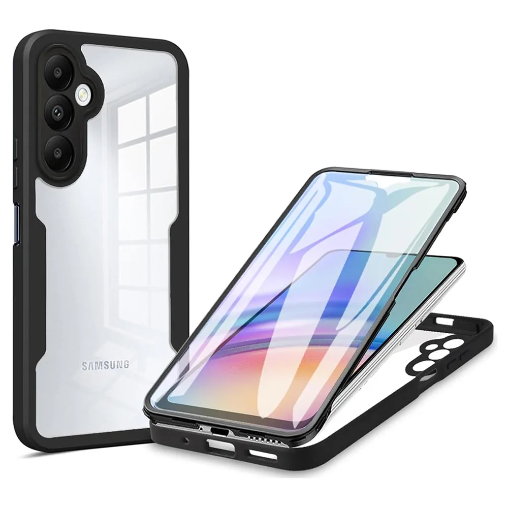 Custodia per Samsung Galaxy A25 A256, Techsuit, ColorVerse 360, Nera - immagine 1