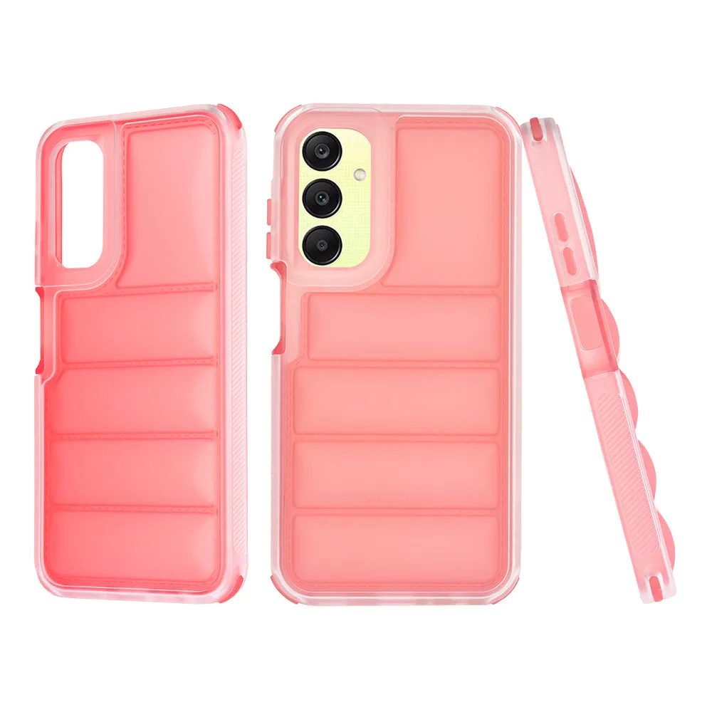 Custodia per Samsung Galaxy A25 A256, Techsuit, Wave Shield, Rossa - immagine 1
