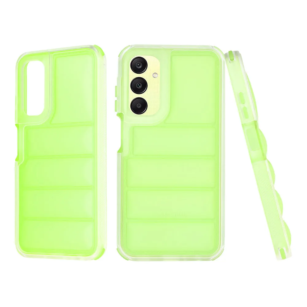 Custodia per Samsung Galaxy A25 A256, Techsuit, Wave Shield, Verde - immagine 1