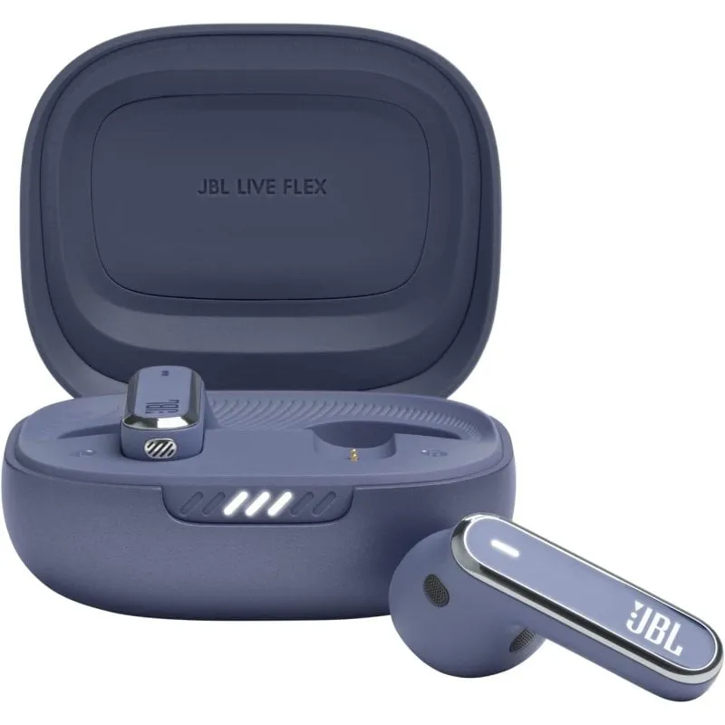 Cuffie wireless JBL Live Flex con cancellazione adattiva del rumore - Blu - immagine 1