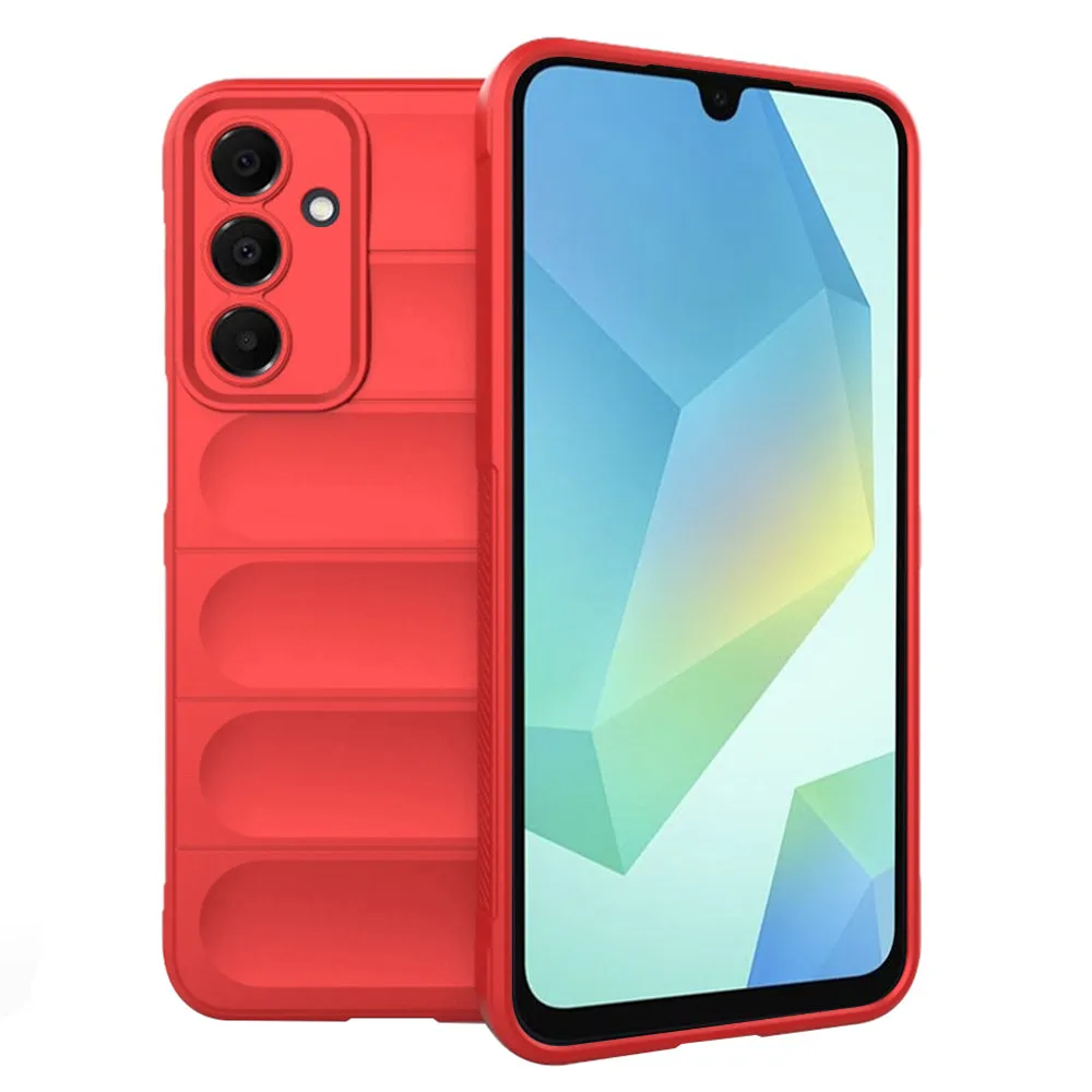Custodia per Samsung Galaxy A16 5G A166 / A16 4G A165, Techsuit, Magic Shield, Rossa - immagine 1