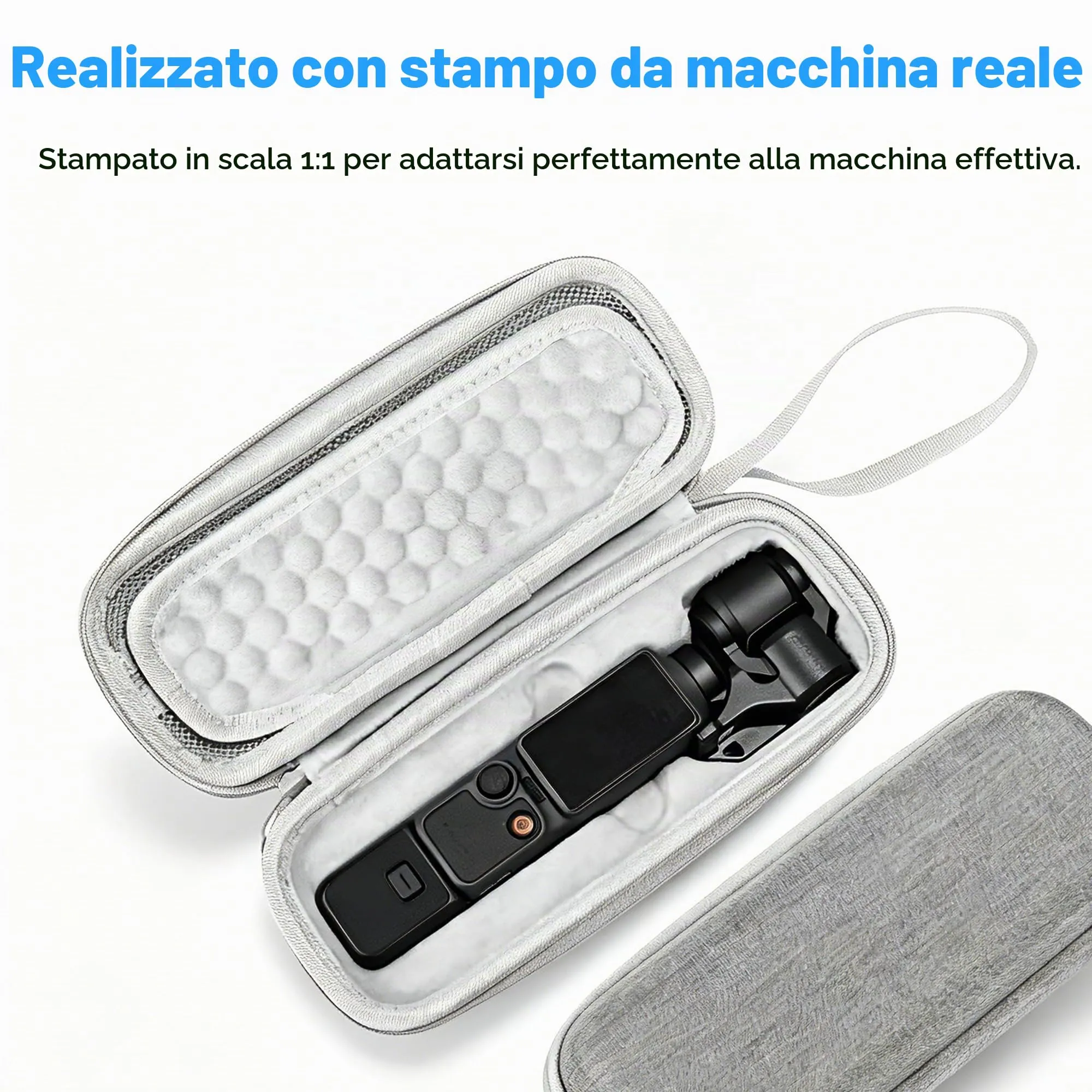 Lemxiee Custodia rigida per DJI Osmo Pocket 4 Cover Accessori + [2 Pezzi] Pellicola Vetro Temperato per DJI Osmo Pocket 4 Protettiva Case - immagine 6