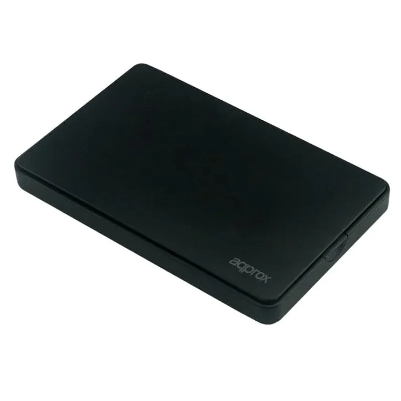 Custodia per disco rigido esterno APPHDD200B da 2,5'' SATA USB 2.0 senza viti nero - immagine 1