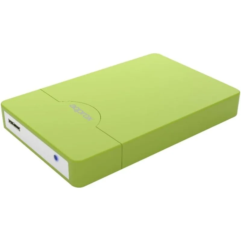 Custodia esterna APPHDD09GP circa per disco rigido senza viti SATA USB 2.0 da 2,5'' Verde - immagine 1