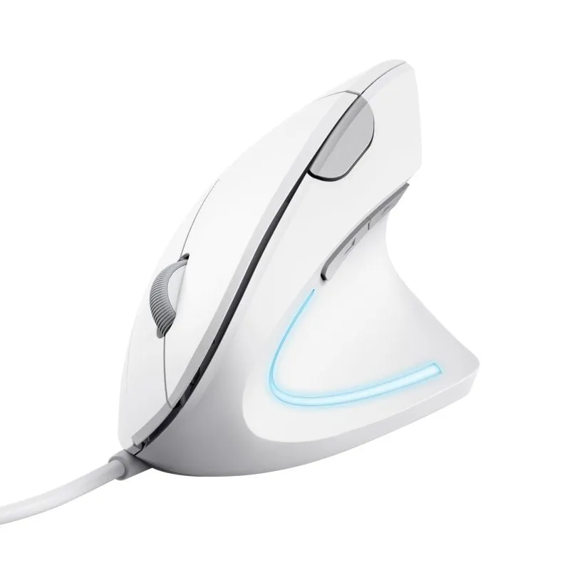 Mouse USB verticale ergonomico Trust Verto bianco - immagine 1