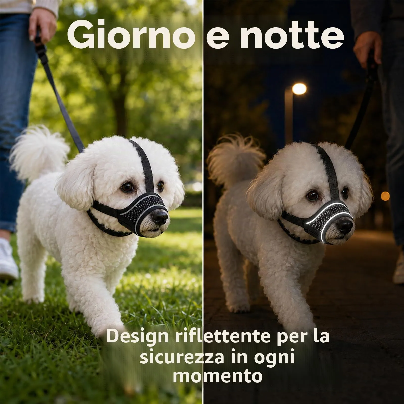 ZEMINRI Museruola Cane con Fascia Regolabile per Testa Museruola Cane - immagine 5