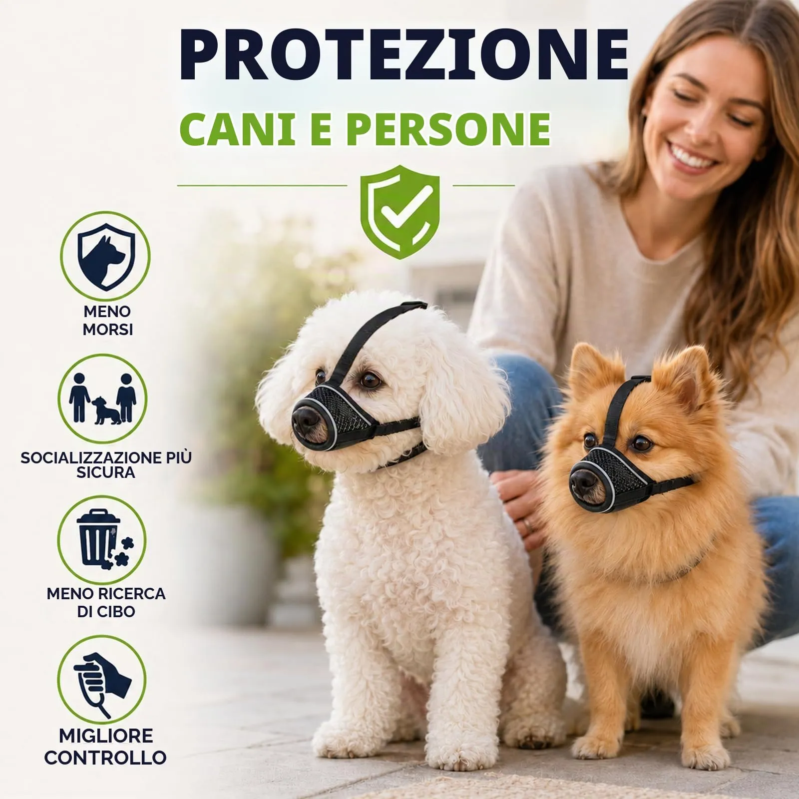 ZEMINRI Museruola Cane con Fascia Regolabile per Testa Museruola Cane - immagine 8