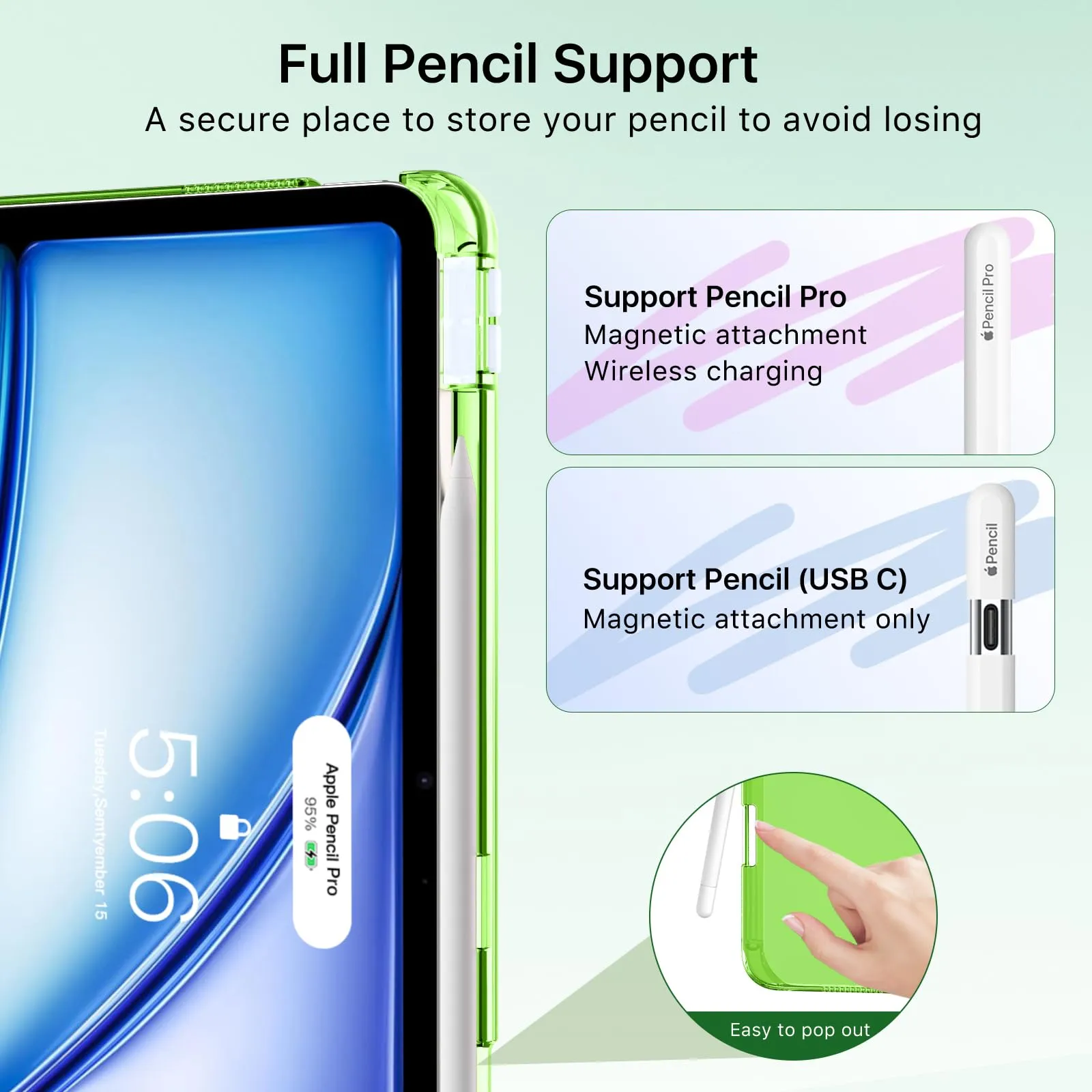 MoKo Cover per iPad Air 13 Pollici Case (M4/M3/M2) con Portapenna - immagine 6