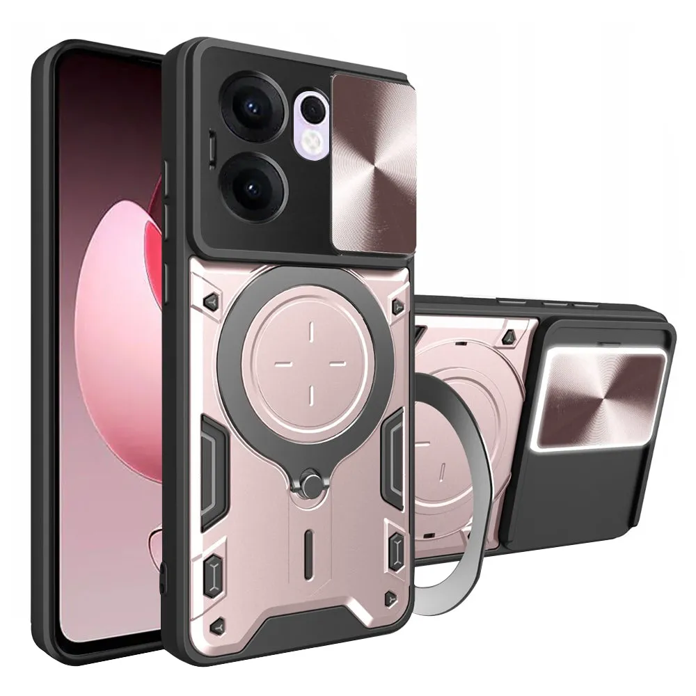 Custodia per Oppo Reno13 FS 5G / Reno13 F 4G / Reno13 F, Techsuit, CamGuard Pro, Rosa Dorato - immagine 1