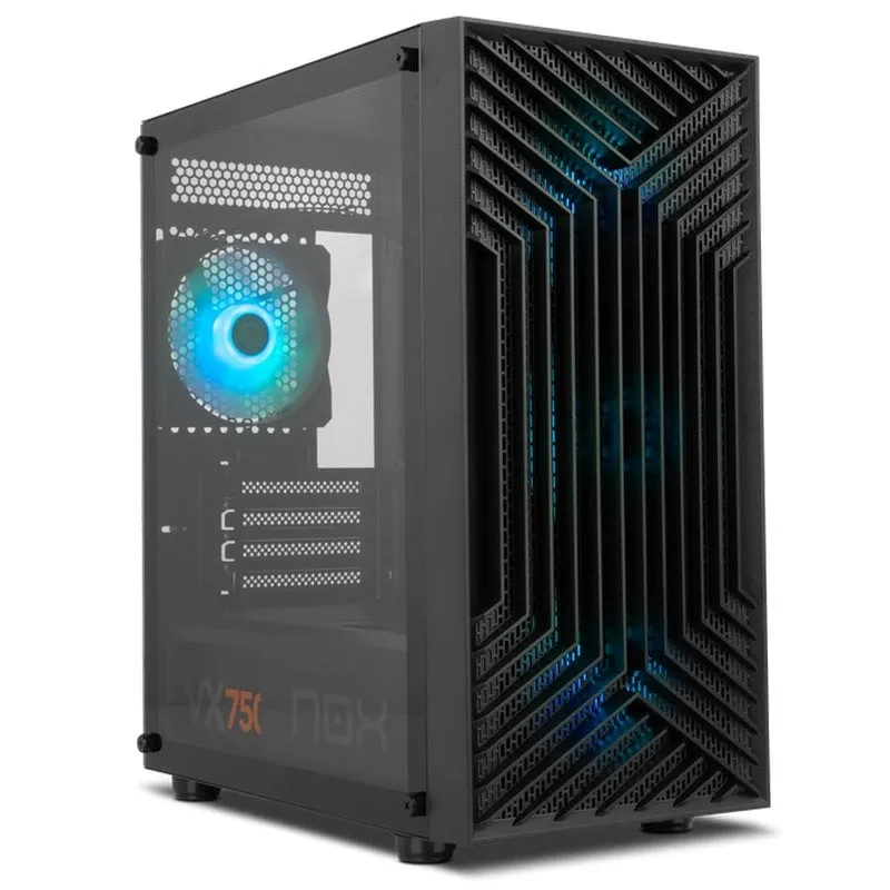 Nox Infinity Epsilon ARGB M-ATX Vetro temperato USB 3.0 Nero - immagine 1