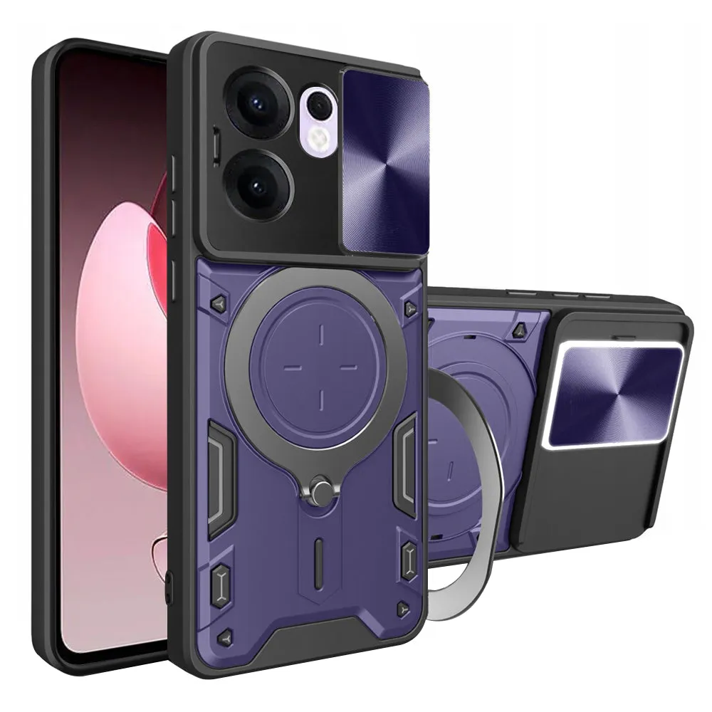 Custodia per Oppo Reno13 FS 5G / Reno13 F 4G / Reno13 F, Techsuit, CamGuard Pro, Viola - immagine 1