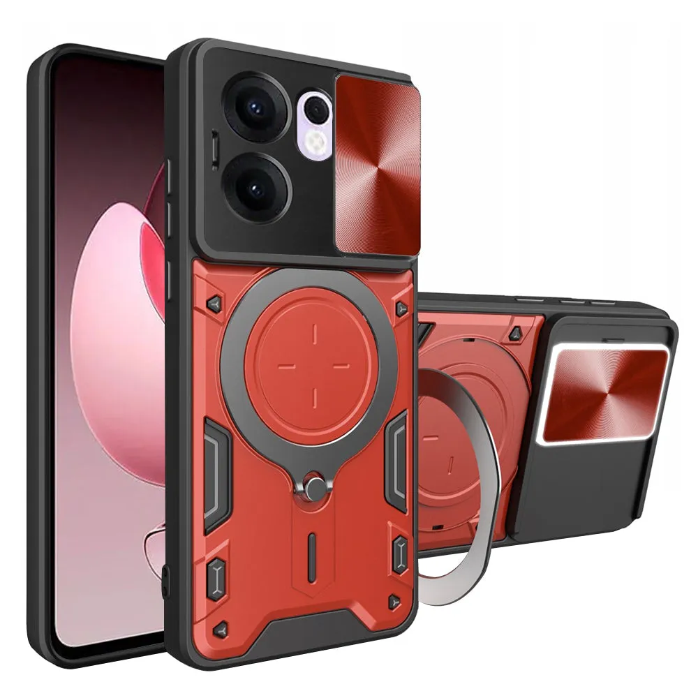 Custodia per Oppo Reno13 FS 5G / Reno13 F 4G / Reno13 F, Techsuit, CamGuard Pro, Rossa - immagine 1