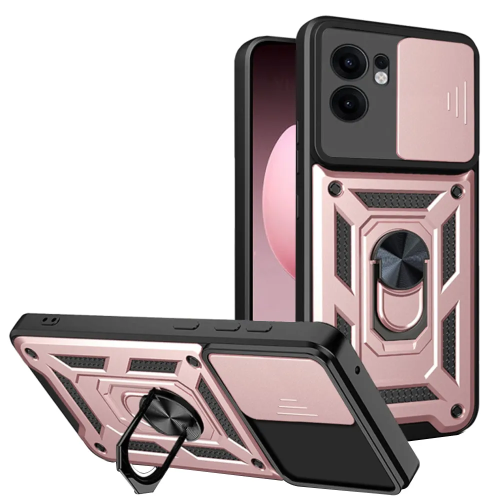 Custodia per Oppo Reno13 FS 5G / Reno13 F 4G / Reno13 F, Techsuit, CamShield, Rosa - immagine 1