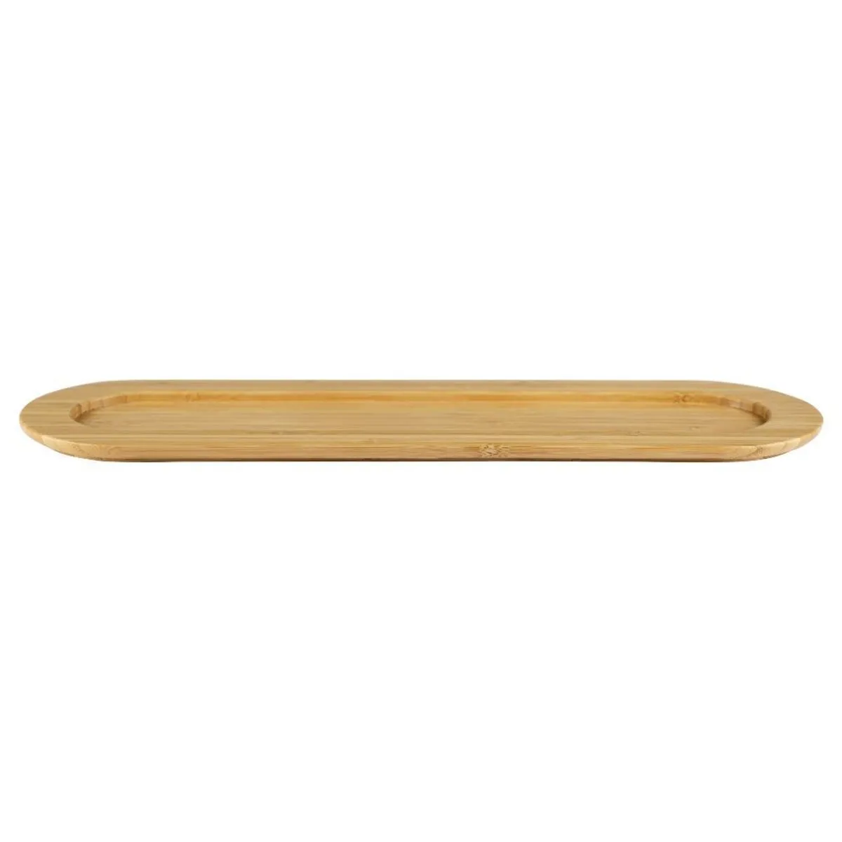 helios Vassoio Serve* Tray in bambù, laccato; 42.5x12.5 cm (LxL); marrone; ovale - immagine 1
