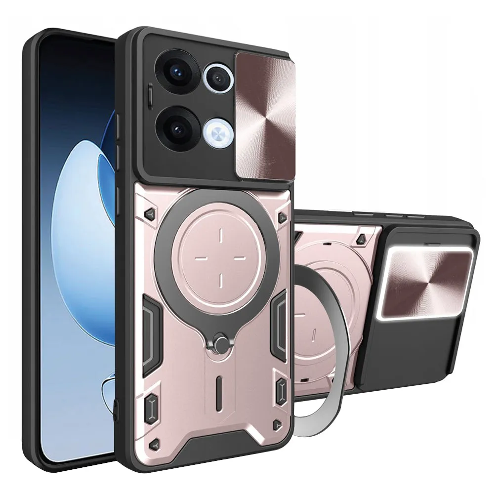 Custodia per Oppo Reno13, Techsuit, CamGuard Pro, Rosa Oro - immagine 1
