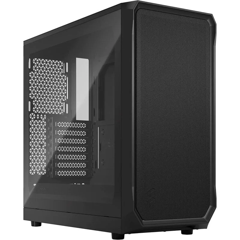 Fractal Design Focus 2 TG Mid Tower in vetro temperato USB 3.2 Nero - immagine 1