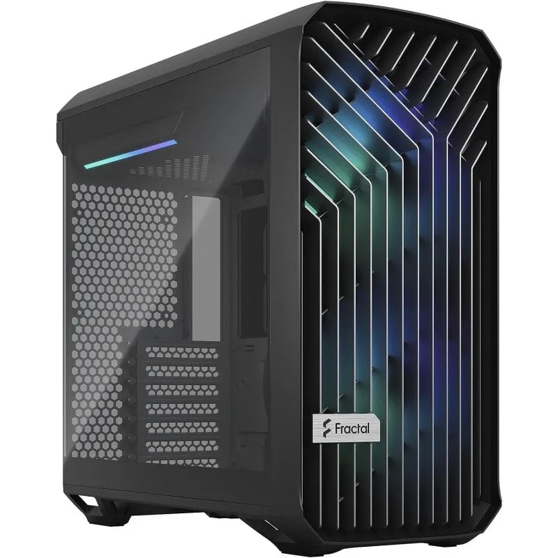 Fractal Design Torrent Compact RGB TG Light Tint Midi Tower in vetro temperato USB 3.2 Nero - immagine 1